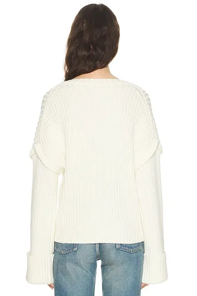Same Oversized V Neck Sweater In Neutral