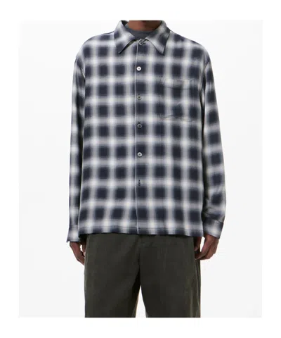 Our Legacy Every Shirt Reno Cowboy Relaxedfit Checked Viscose Shirt In Black