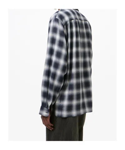 Our Legacy Every Shirt Reno Cowboy Relaxedfit Checked Viscose Shirt In Black