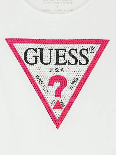 Guess Triangle-logo T-shirt In White