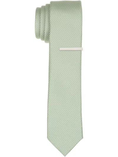 Perry Ellis Men's Solid Plain Weave Micro Slim Tie In Pink