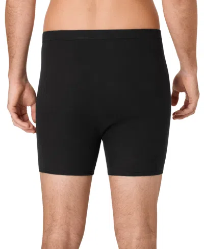 Hanes Men's Ultimate Solid Cotton Boxer Briefs, 4-pack In Multi