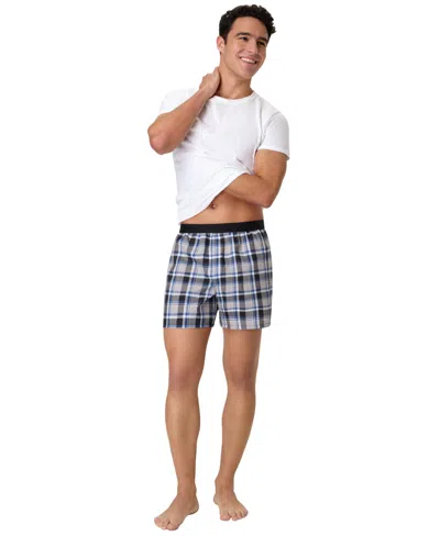 Hanes Men's Printed Ultimate Boxers, 4-pack In Multi