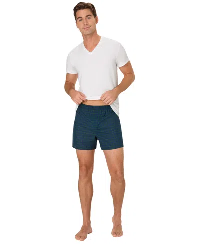 Hanes Men's Ultimate Printed Woven Boxers, 4-pack In Multi