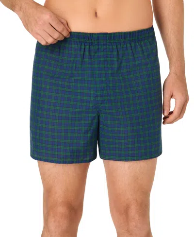 Hanes Men's Ultimate Printed Woven Boxers, 4-pack In Multi