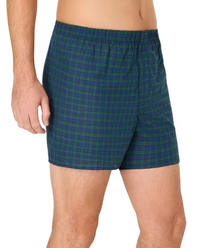 Hanes Men's Ultimate Printed Woven Boxers, 4-pack In Multi