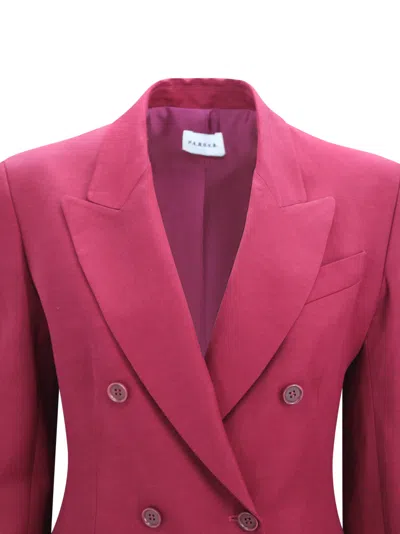 P.a.r.o.s.h Red Double-breasted Jacket In Red