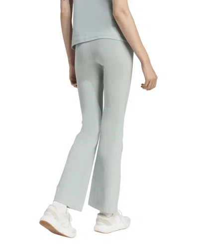 Adidas Originals Adidas Essentials Small Logo Flared Leggings In Metallic