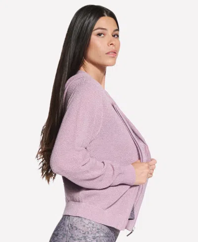 Skechers Shine Hooded Full Zip Jacket In Pink