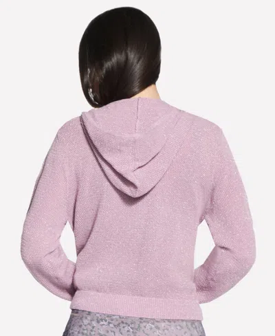 Skechers Shine Hooded Full Zip Jacket In Pink