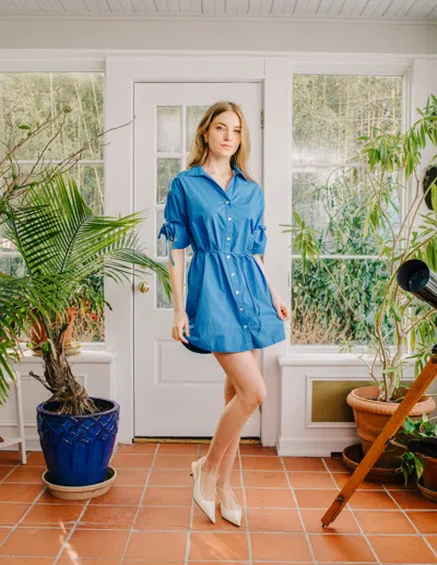 Love The Label Shannon Mini Dress In Blue