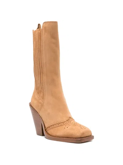 Ermanno Scervino Brogue-detail Boots In Multi