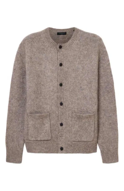 Allsaints Coby Oversized Cardigan In Brown