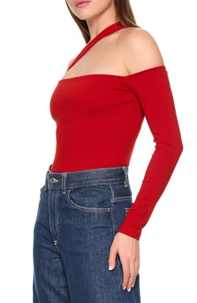 Susana Monaco One Shoulder Strap Top In Multi