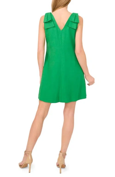 Cece Bow Shoulder Shift Minidress In Multi