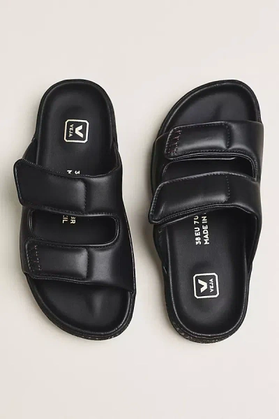 Veja Etna O. T. Leather Full Slippers In Animal Print