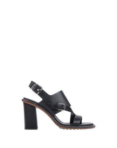 Tod's Sandals In Black