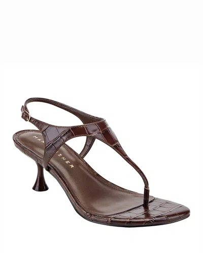 Marc Fisher Ltd Pelysa Ankle Strap Sandal In Brown