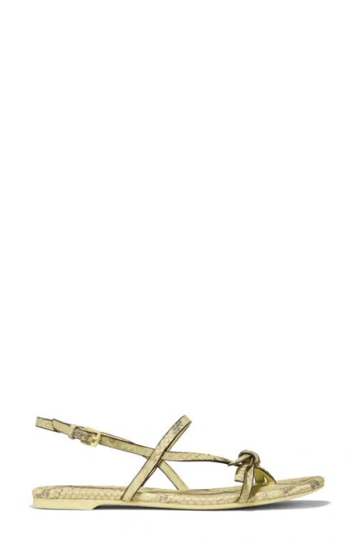 Kate Spade New York Loop Metallic Ankle Strap Sandal In Gold