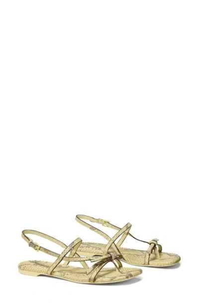 Kate Spade New York Loop Metallic Ankle Strap Sandal In Gold