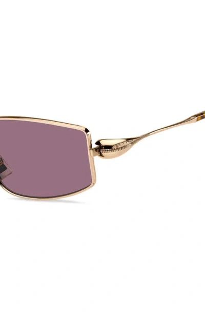 Etro 59mm Rectangular Sunglasses In Gold