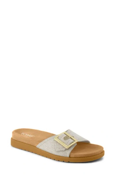Toms Marin Slide Sandal In Gray
