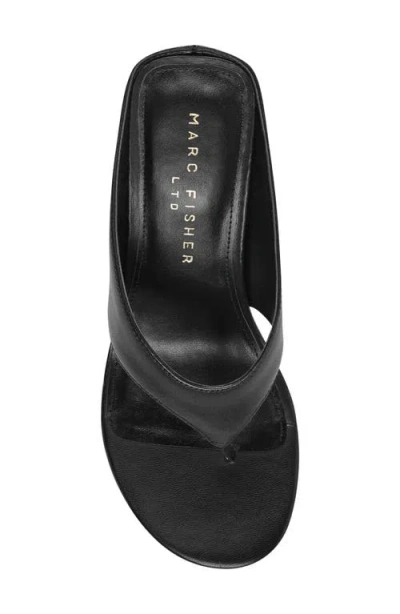 Marc Fisher Ltd Udena Wedge Flip Flop In Black