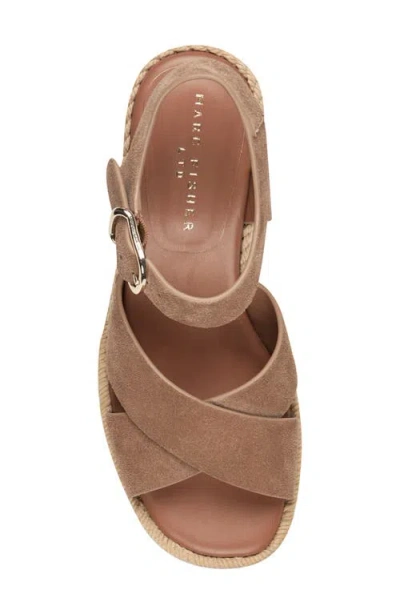 Marc Fisher Ltd Pasion Espadrille Ankle Strap Platform Wedge Sandal In Neutral