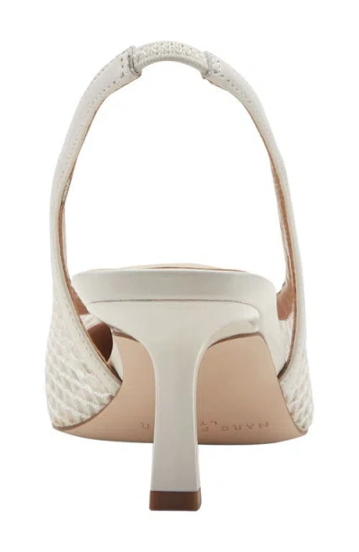 Marc Fisher Ltd Gipsi Pointed Toe Slingback Pump In White