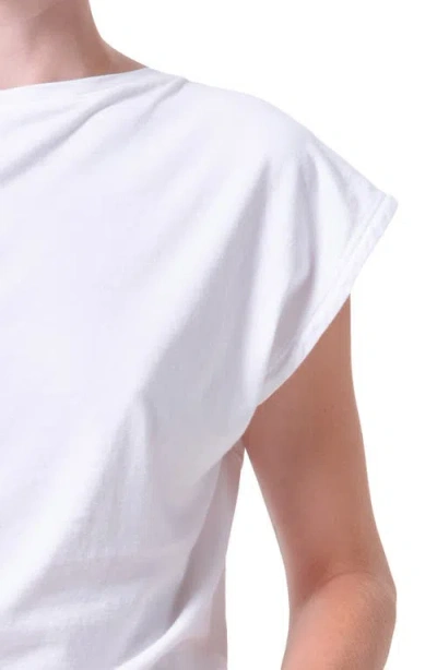 Agolde Beth Asymmetric Top In White