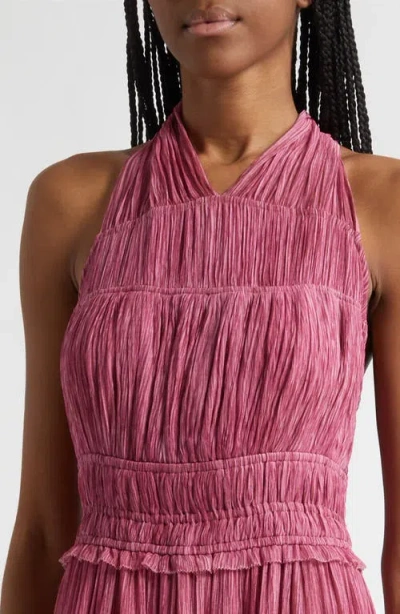 Ulla Johnson Freesia Sleeveless Silk Chiffon Gown In Pink