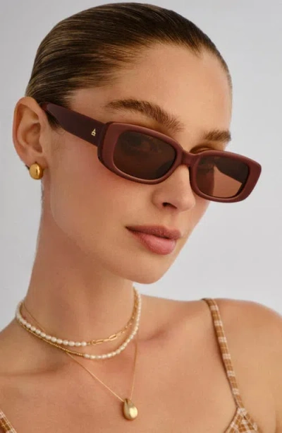 Aire Ceres 51mm Rectangular Sunglasses In Green