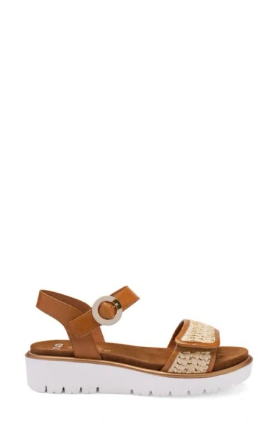 Ara Bloom Ankle Strap Sandal In Brown
