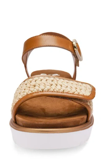 Ara Bloom Ankle Strap Sandal In Brown