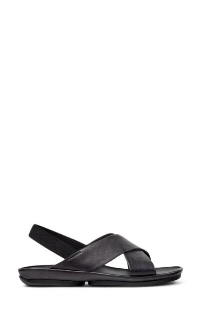 Camper Right Isla Crossover-strap Sandals In Black