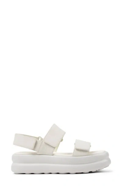 Camper Pelotas Flota Up Platform Sandal In White