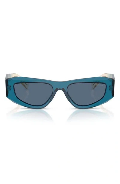 Prada 0pr B19s Angular Acetate Sunglasses In Neutral