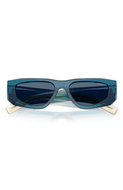 Prada 0pr B19s Angular Acetate Sunglasses In Neutral