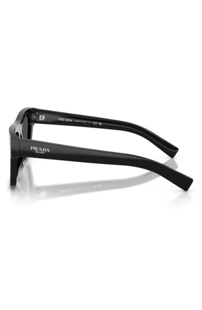Prada Eyewear Rectangular Frame Sunglasses In Black