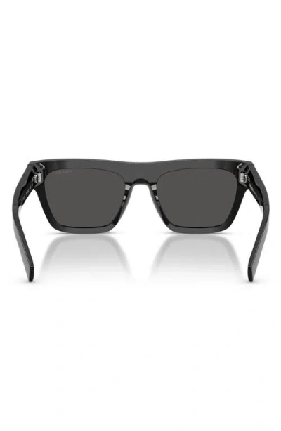 Prada Eyewear Rectangular Frame Sunglasses In Black