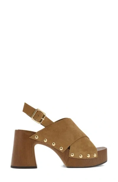 Mia Eudora Platform Sandal In Brown