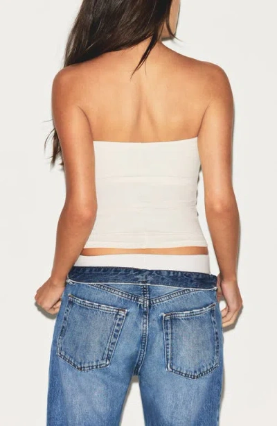 Skims Cotton Jersey Tube Top In White