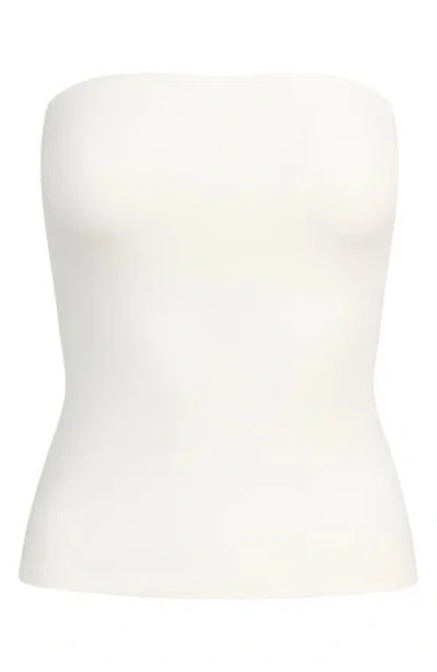 Skims Cotton Jersey Tube Top In White