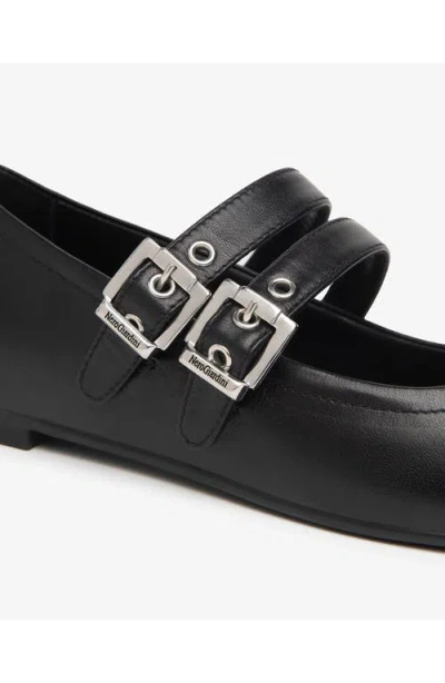 Nerogiardini Double Strap Ballet Flat In Black