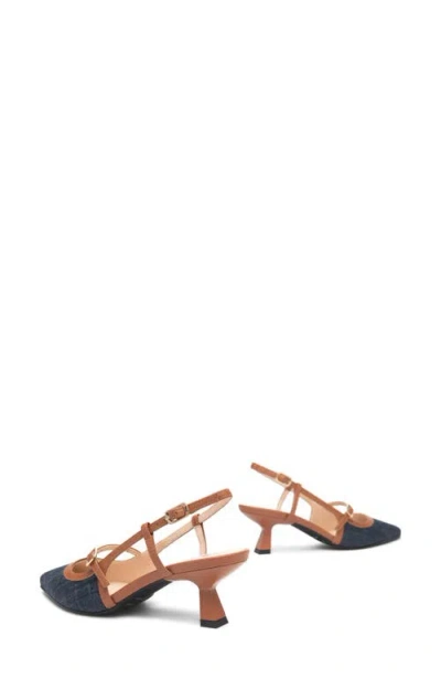 Nerogiardini Slingback Pointed Toe Pump In Blue