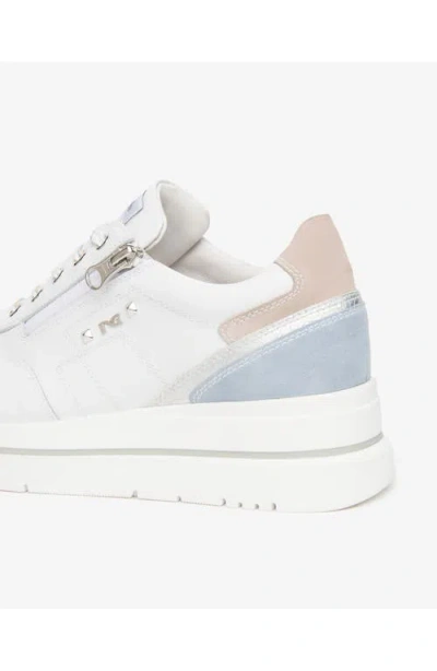 Nerogiardini Side Zip Wedge Sneaker In White