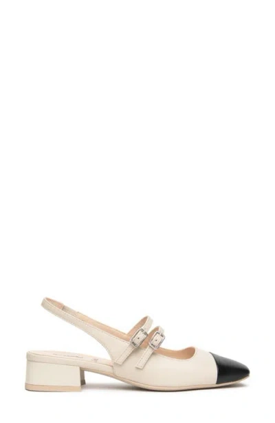 Nerogiardini Slingback Cap Toe Pump In Neutral
