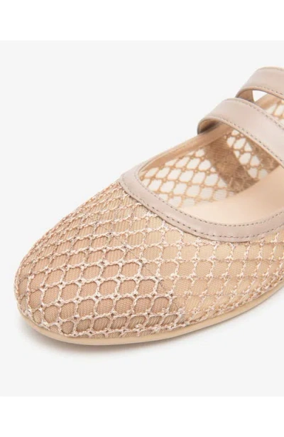 Nerogiardini Mesh Ballet Flat In Neutral