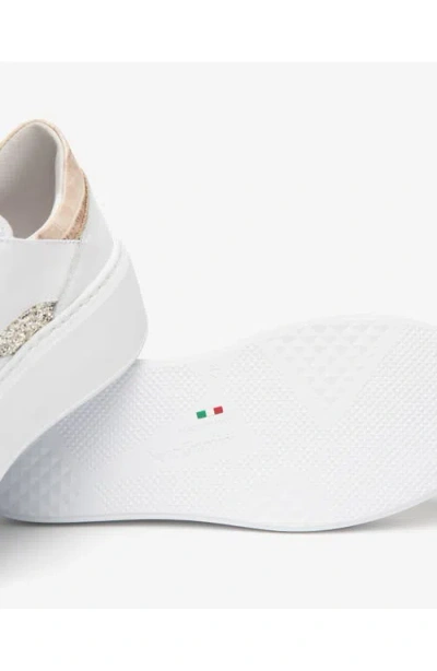 Nerogiardini Side Zip Platform Sneaker In White