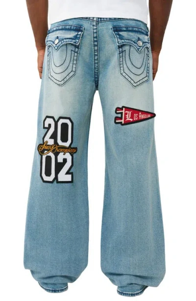 True Religion Patch Vinny Flap Jeans In Blue